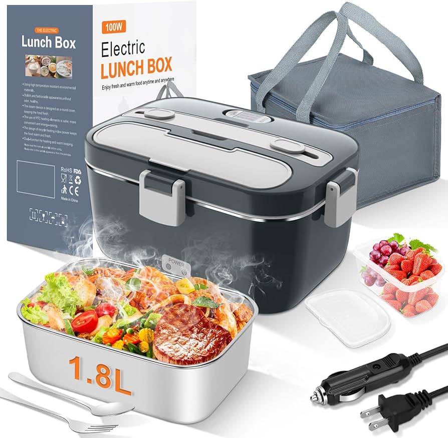 Electric  lunch box steel